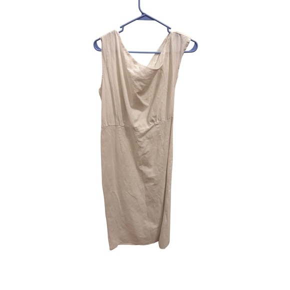 Sleeveless Midi Dress Casual Summer Dress Neutral Color Size‎ Unknown - Picture 1 of 3